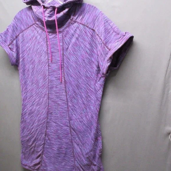 Title Nine Sweater Women Medium Zip Pocket Golf Active Workout Gym Hooded Top - Picture 3 of 12